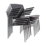 Stackable lounge armchairs by Gijs van der Sluis