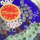 Millefiori Murano parchment paperweight signed