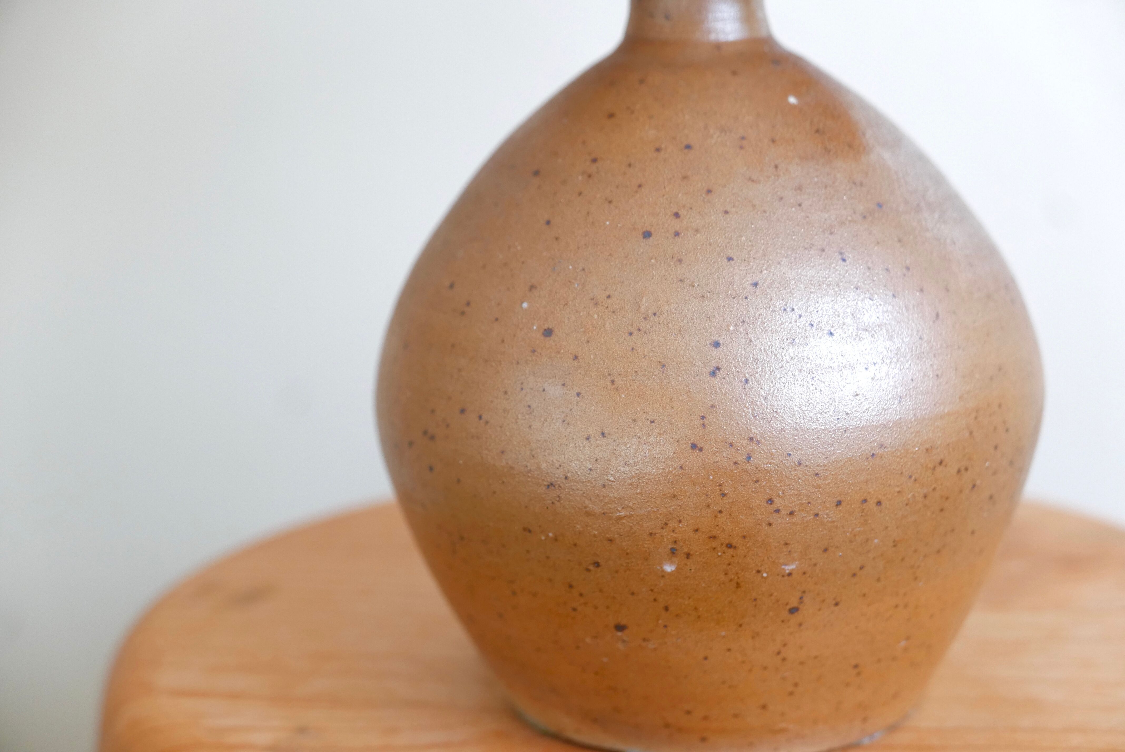 Sandstone ball lamp, raffia day sores, 60s