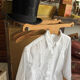Vintage 50s cabin trunk with wooden hangers