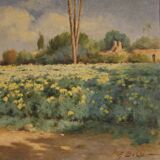 Paysage signé Armando Bezzi années 1920
