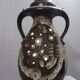 Large double lighting lamp base with openwork design, Brutalist 1960s.