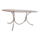 70s glass and chrome table