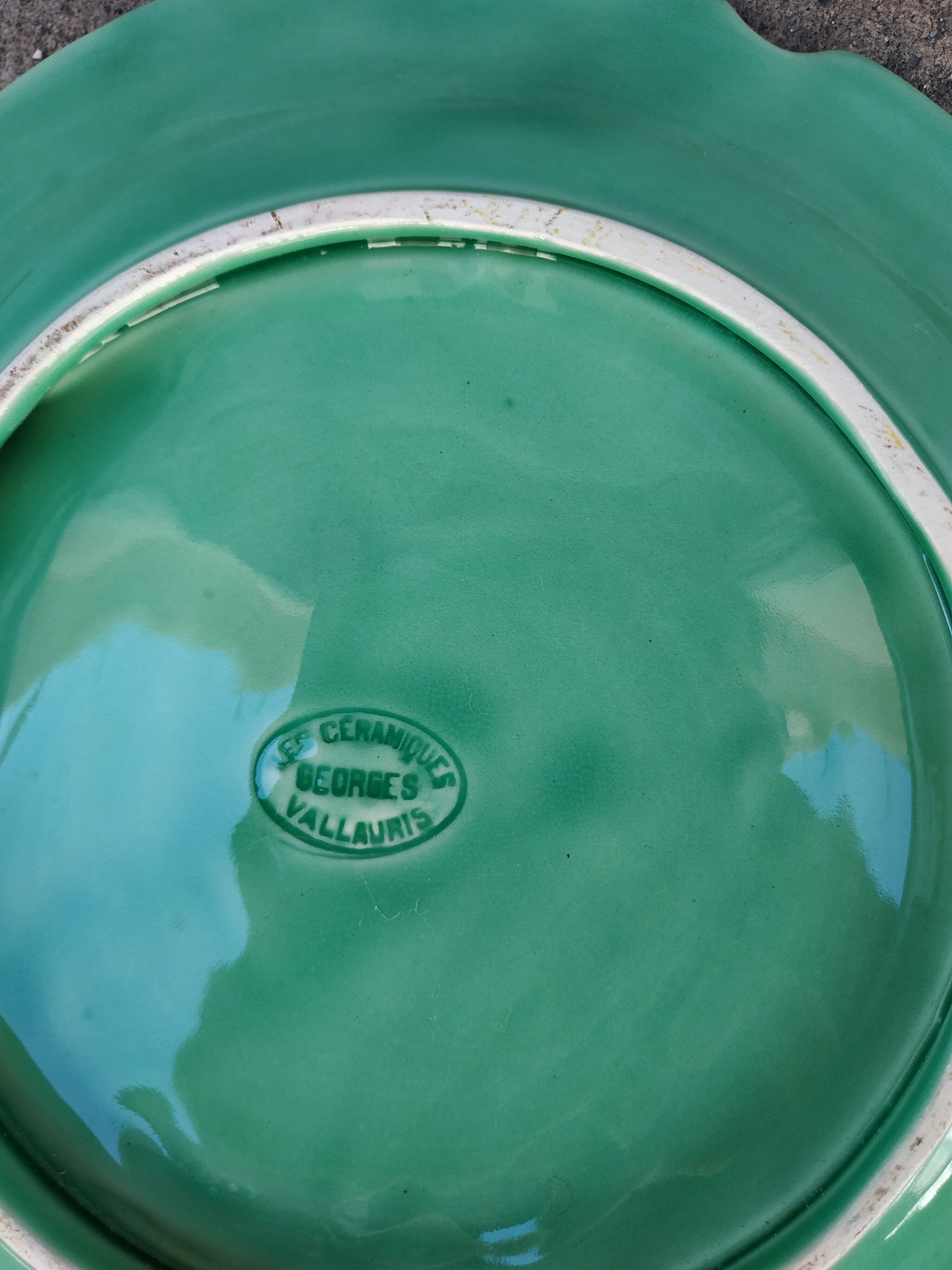 Six Vallauris ceramic plates, by Georges Huger