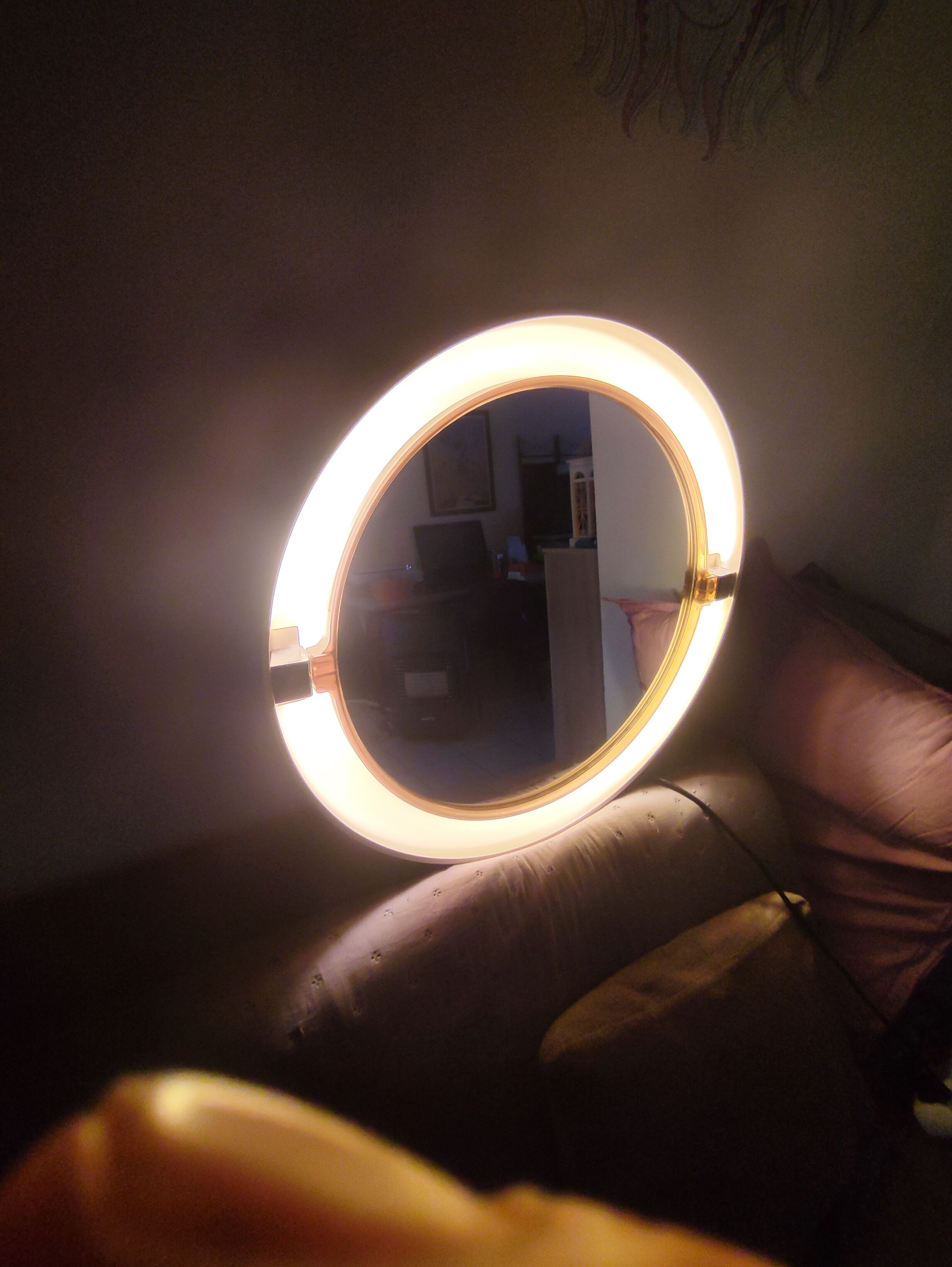 Vintage mirror alibert backlit pull-pull