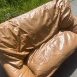Steiner Paris 2 Seater Sofa Leather Camel Brown