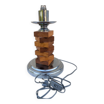Pied de lampe cinétique moderniste, années 60-70