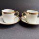4 Moka Cups and their saucer – Limoges Porcelain