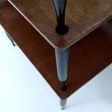 Vintage walnut coffee table model "T8" by Vico Magistretti for Azucena, Italy