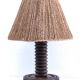 Solid wood lamp base by Charles Dudouyt
