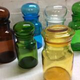 Lot of 6 vintage glass jars