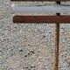 Garden bench with folding wooden slats base tubes from the 50s