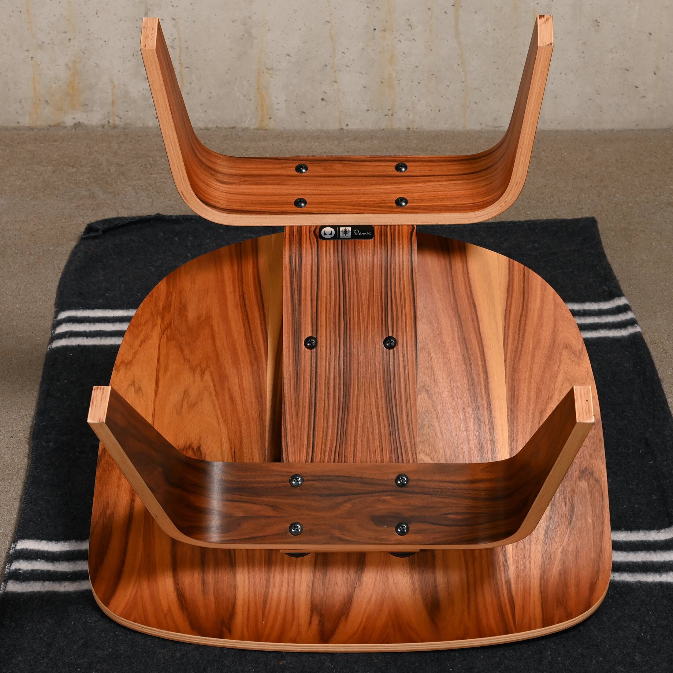 Charles & Ray Eames LCW Santos Palisander Lounge Chair for Herman Miller