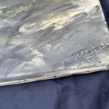 Expressionist landscape painting, signed, 92 x 65 cm