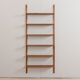 Danish wall unit in teak - modular shelving system 6 shelves