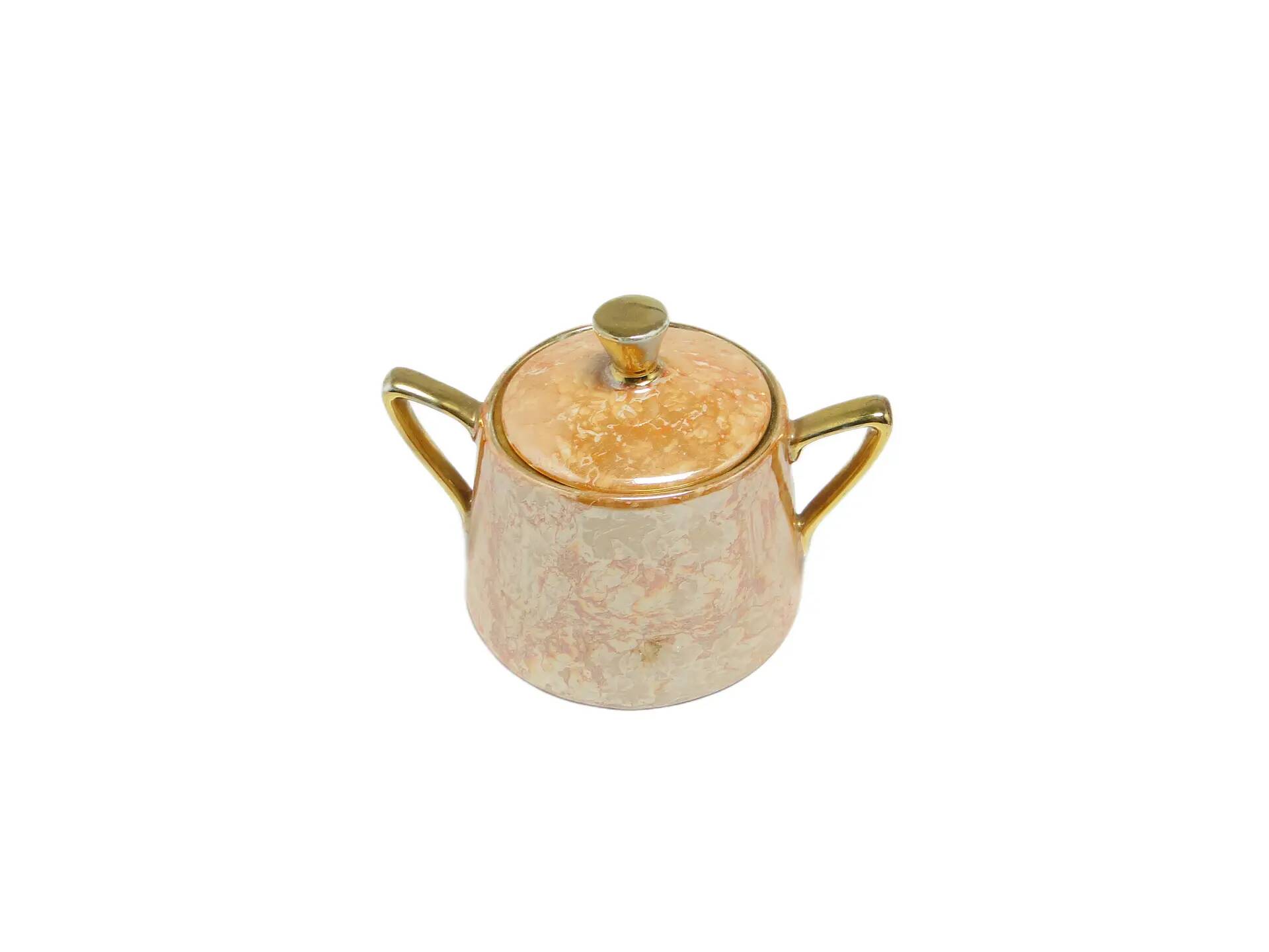 Helena sugar bowl, mid-century modern, porcelain, Poland, 1970s.