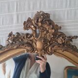 Antique gilded mirror 150 x 90 with moldings