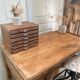 Antique workshop desk