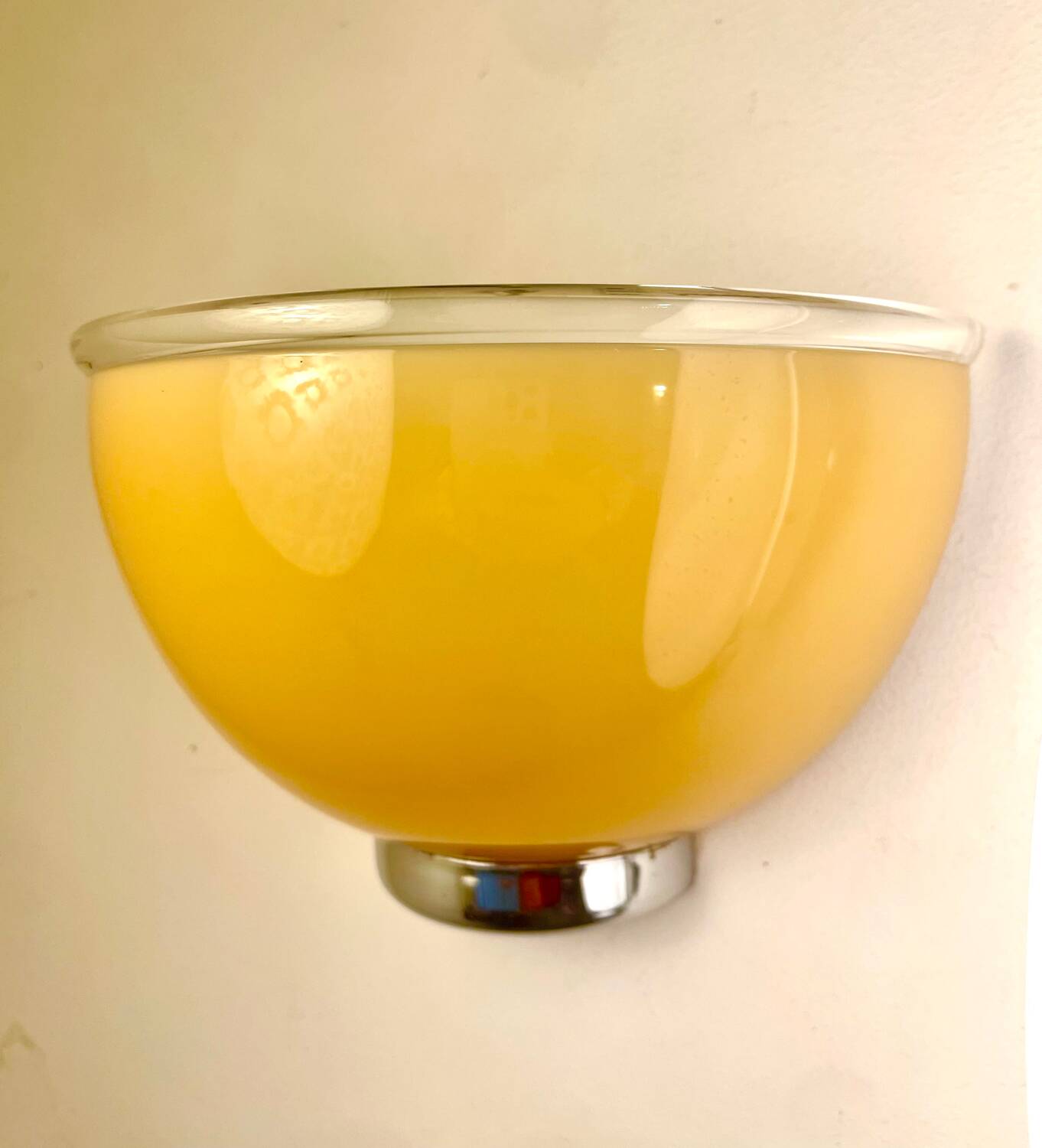 Pair of Murano glass wall lights by Vistosi for Artemide, Italy 1980.