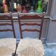 Lot de 4 chaise paillage