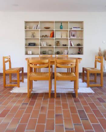 6 Maison Regain straw chairs