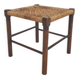 Small rattan stool, The Netherlands 1950's