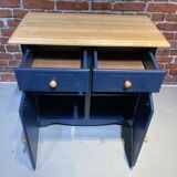 Blue painted wooden dresser