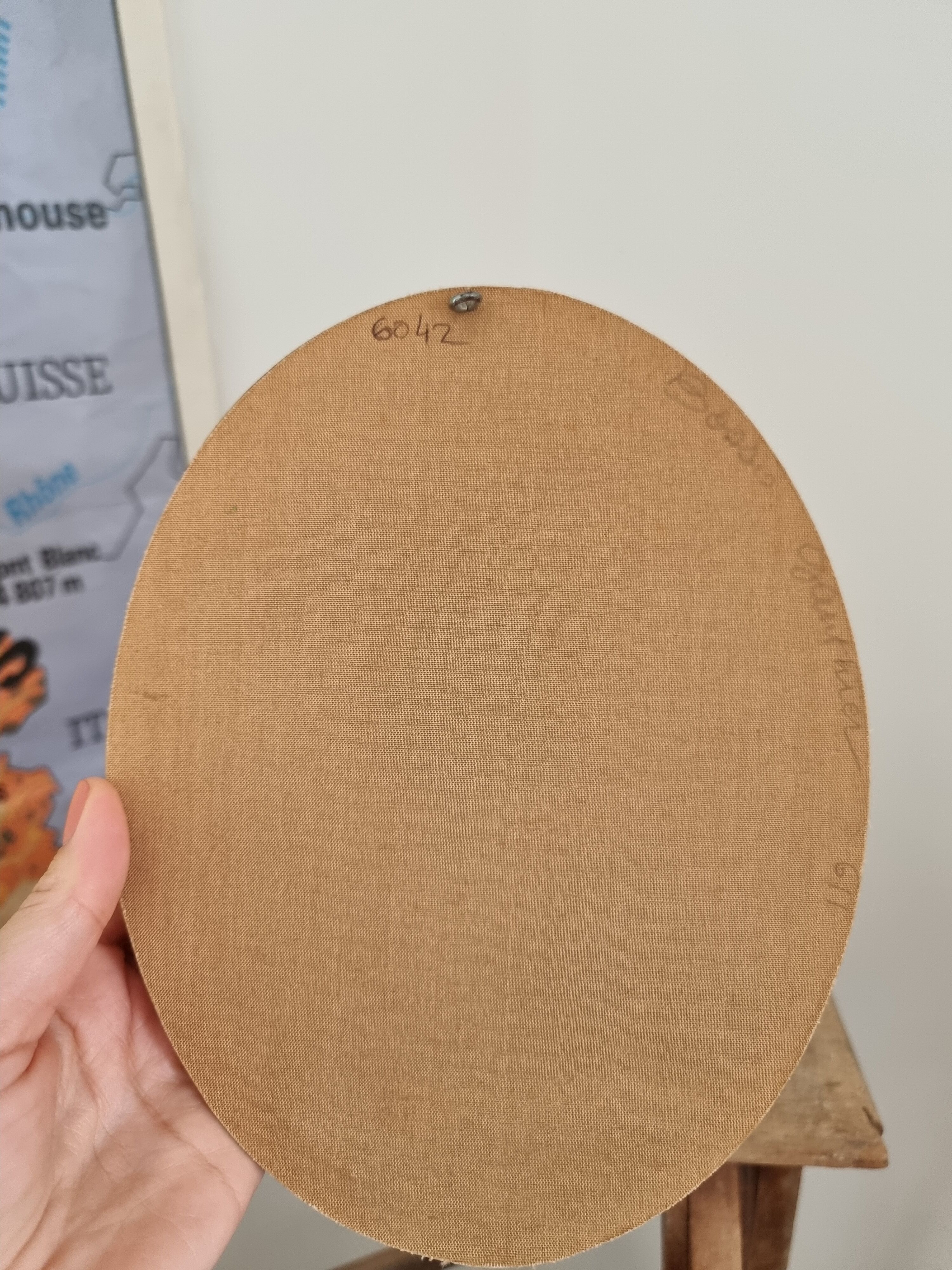 Canvas and gilded frame