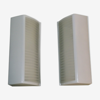 Pair of Holophane wall light