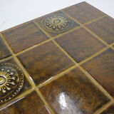 1960s Danish Teak and Tile Side Table