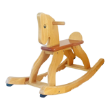 Vintage wooden rocking horse