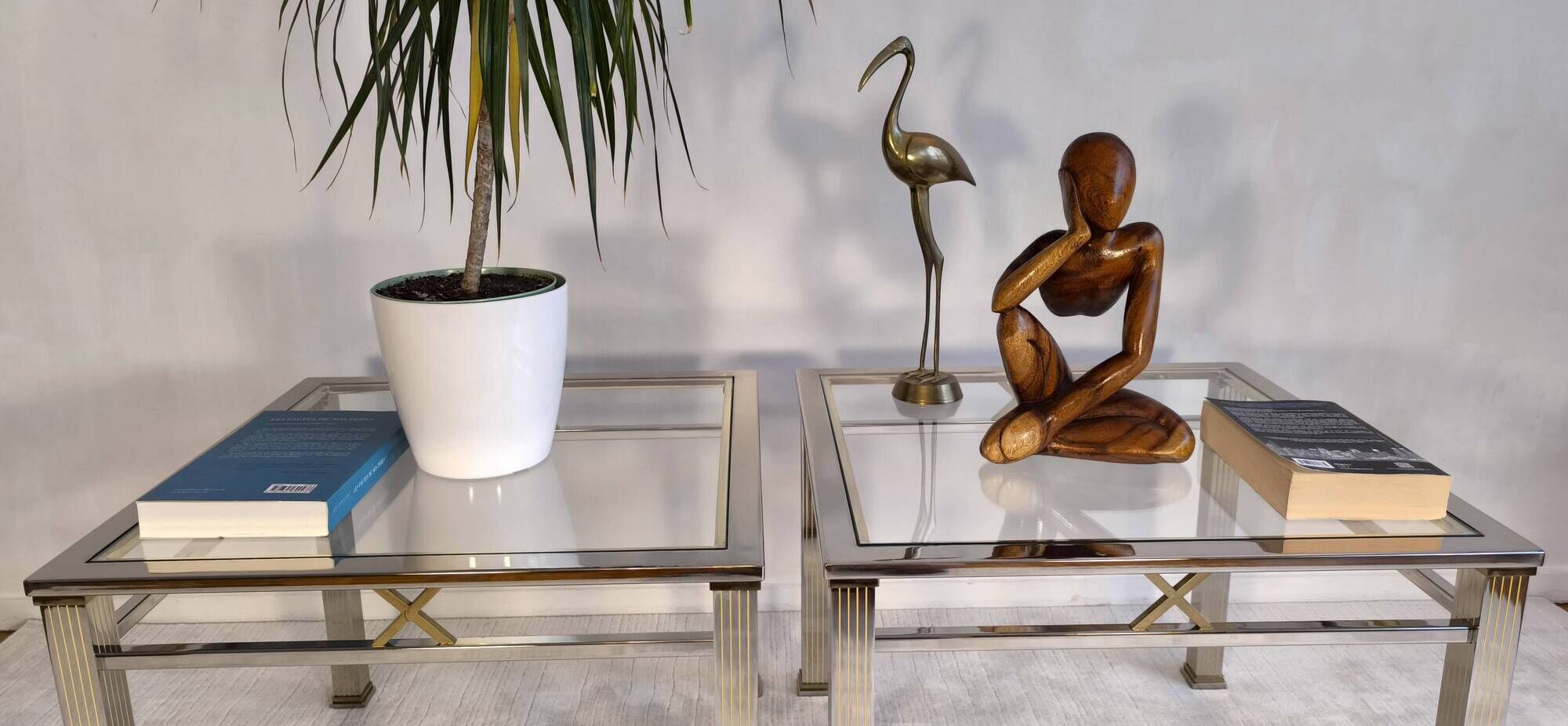Magnificent pair of orsenigo italy coffee tables from the art deco collezione range