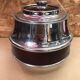 Old deco maella ice bucket red plastic & chrome made in spain