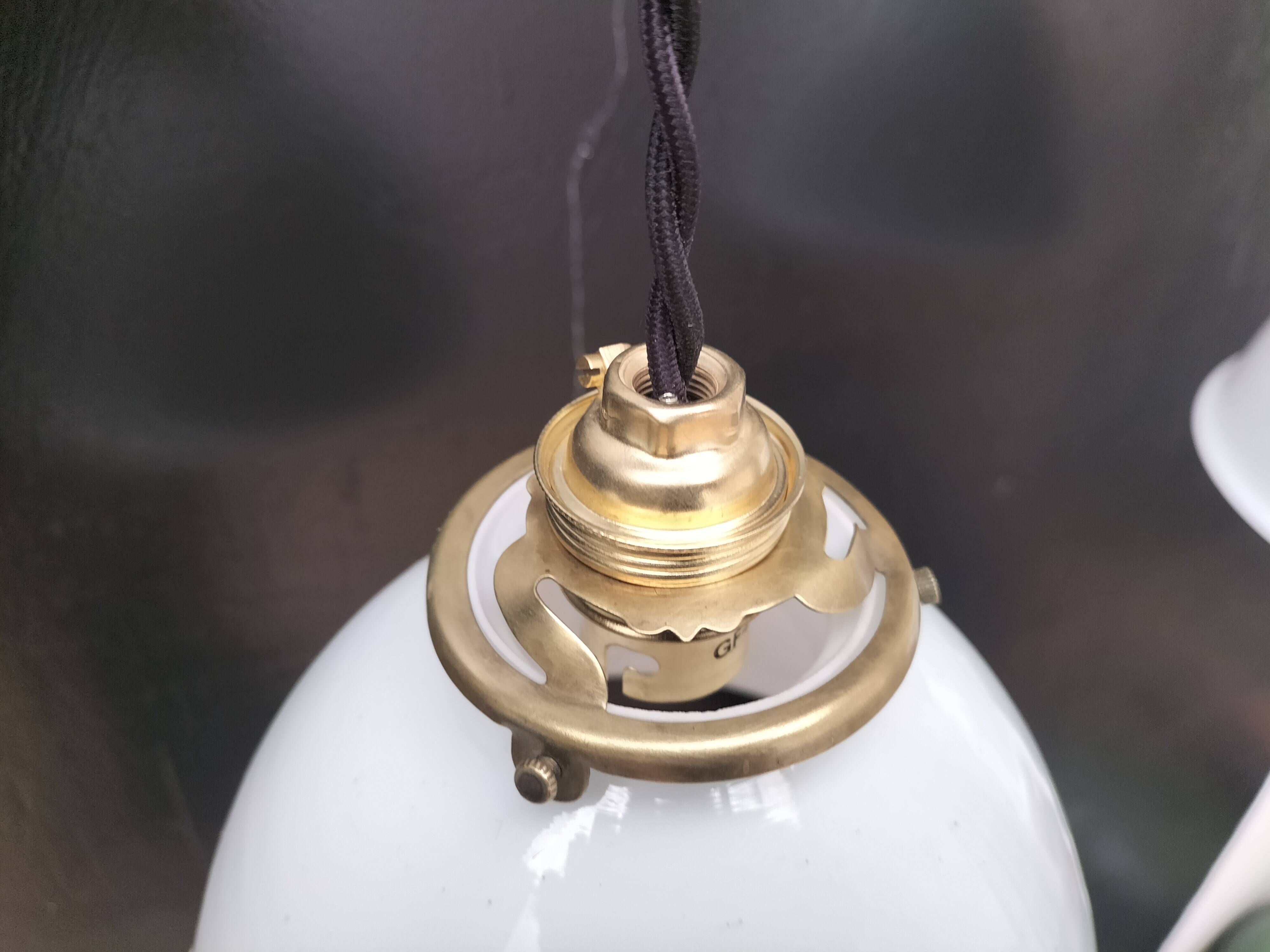 Opaline pendant lights