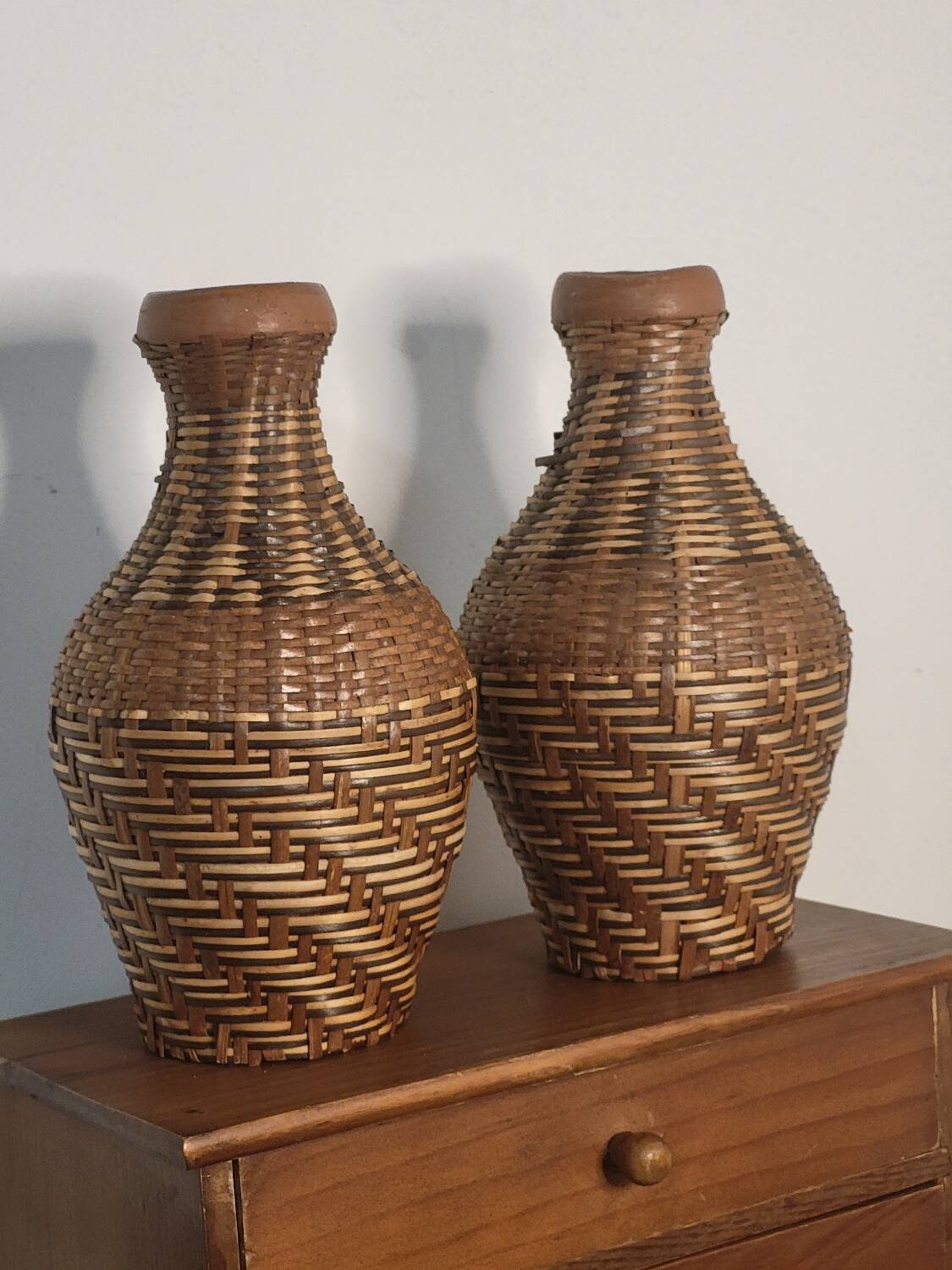 Rattan bottle
