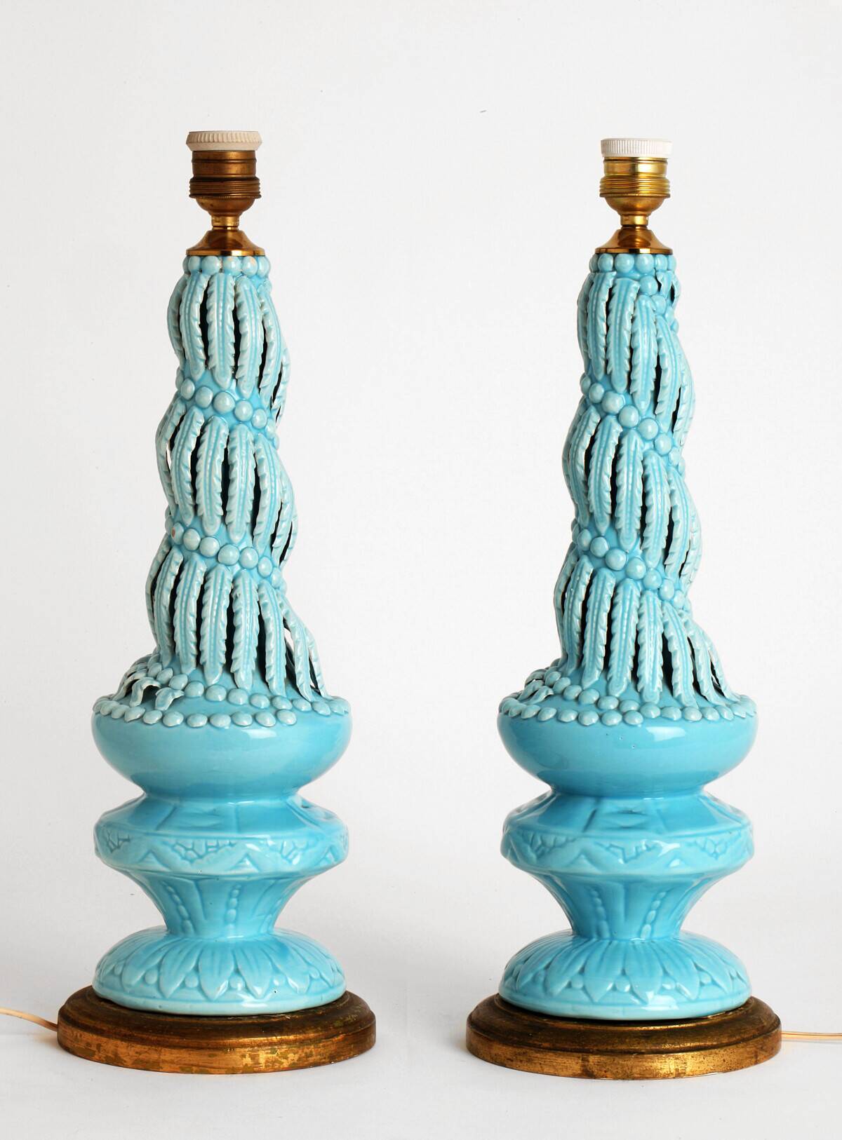 Paire de lampes de Manises