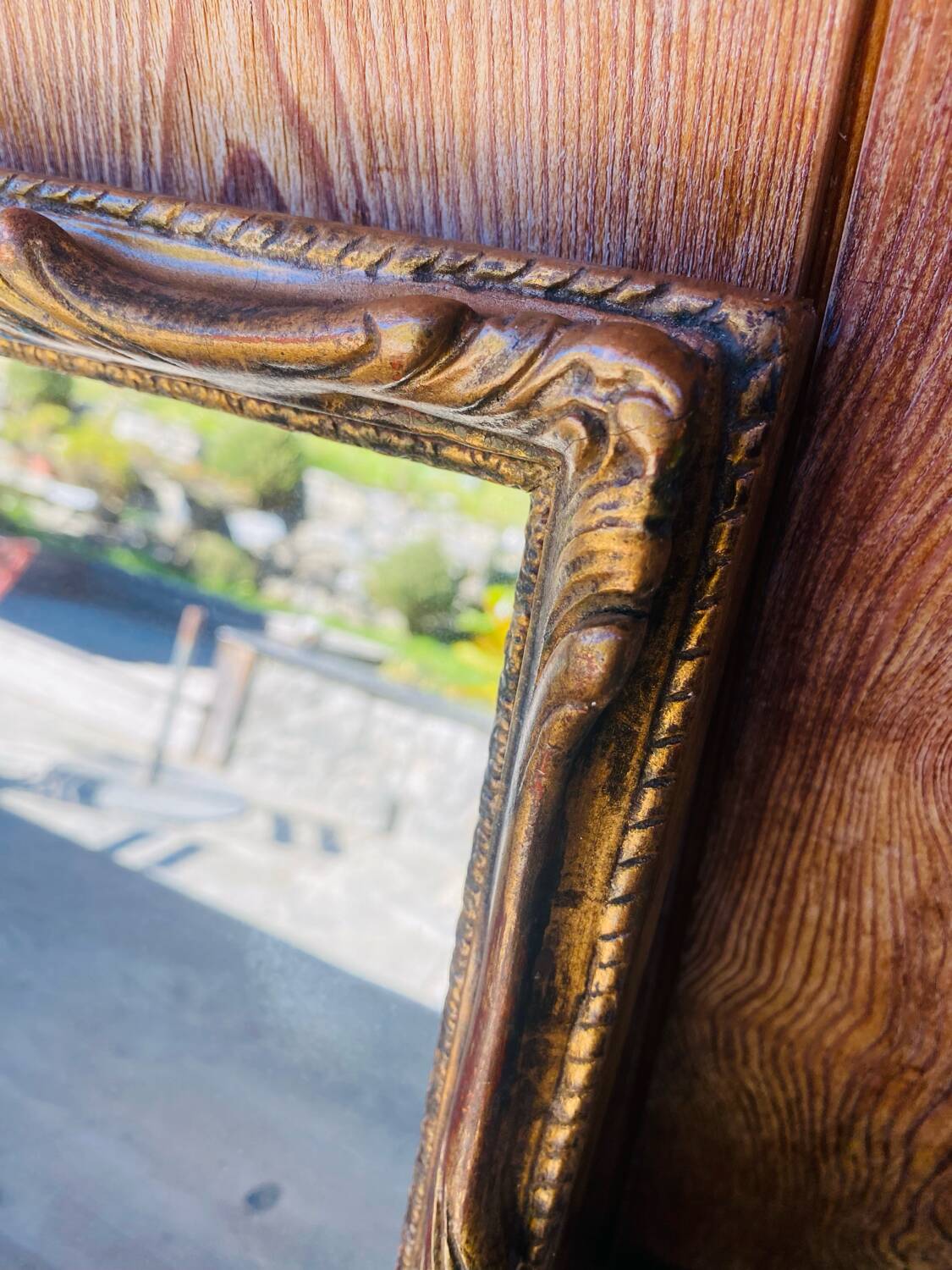 Antique gilded mirror