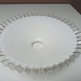 Lampshade, old in opaline and pleated glass