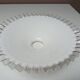 Lampshade, old in opaline and pleated glass
