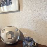 Vintage blue terracotta teapot