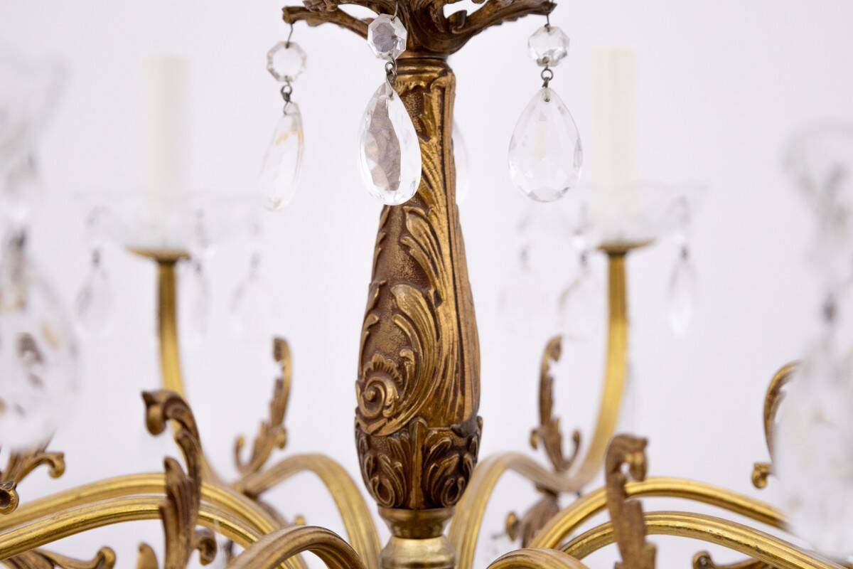 Chandelier, Northern Europe, mid 20th century.