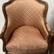 Paire de bergères de style Louis XV en bois narurel XX siècle