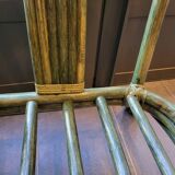 Rattan bench canapé