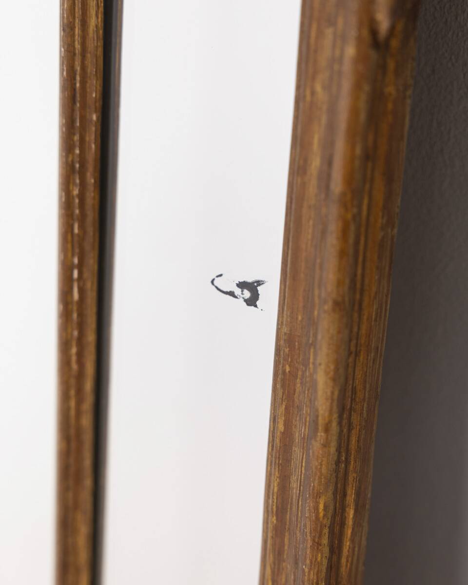 EARLY 20TH CENTURY BAROQUE-STYLE GOLDEN WOODEN WALL MIRROR