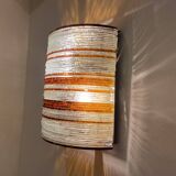 Glass wall lamp by Albano Poli, Italy, circa 1960.