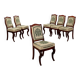 Antique Louis-Philippe mahogany chairs, France, 19th century