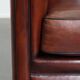 Sheepskin Leather Club Chair with Black Piping