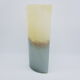 Vase en verre soufflé gris et beige