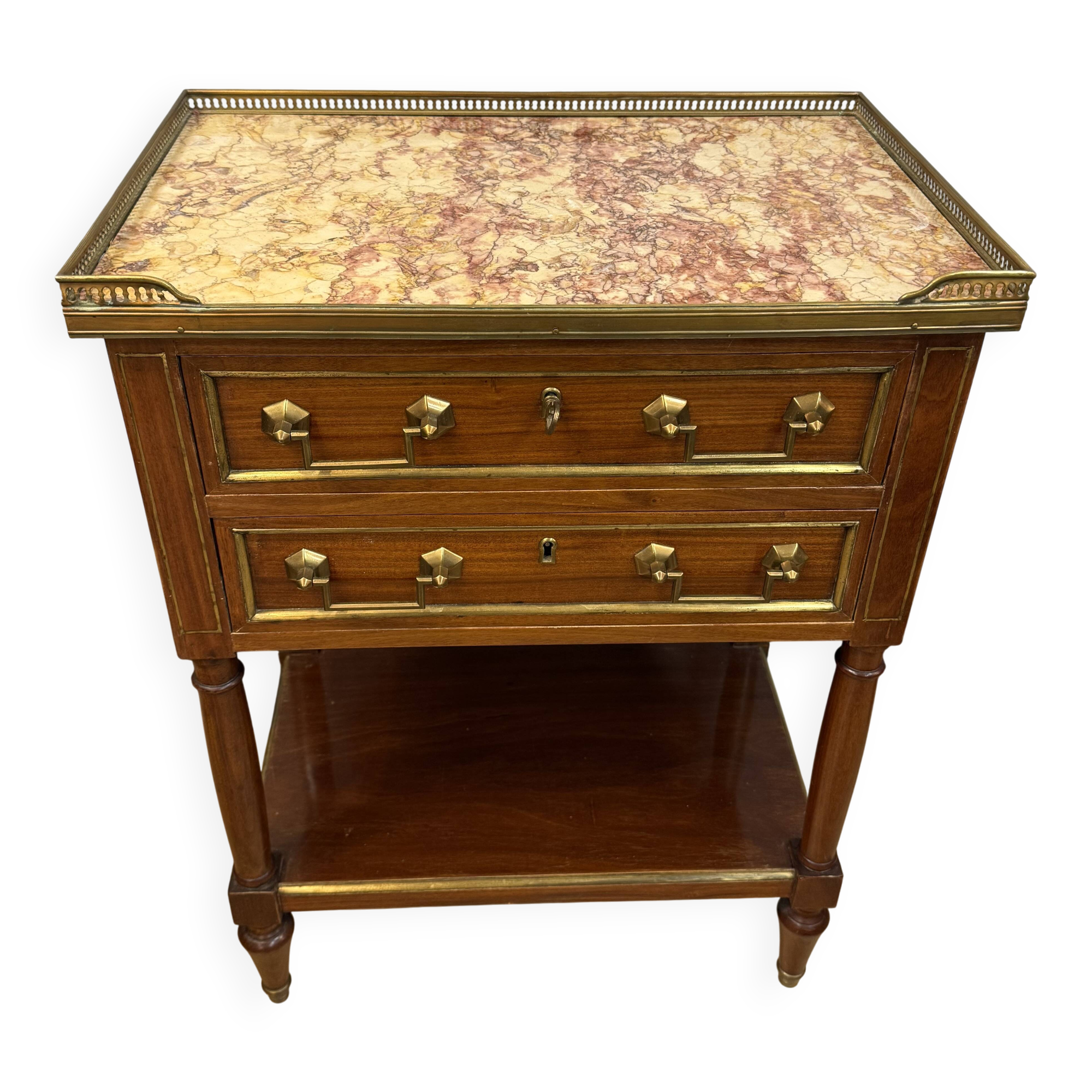 Mahogany chiffonnier in Louis XVI style.