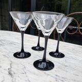 4 cocktail glasses and matching carafe